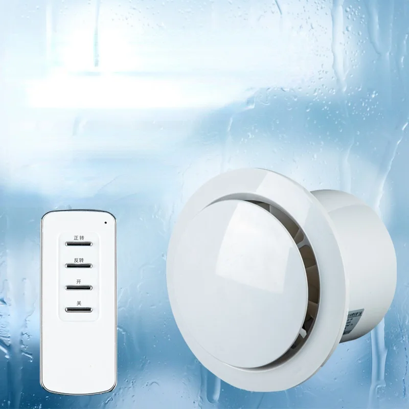 4 inch 6 inch ventilator badkamer muur mute huishoudelijke afzuigventilator keuken afstandsbediening afzuigventilator