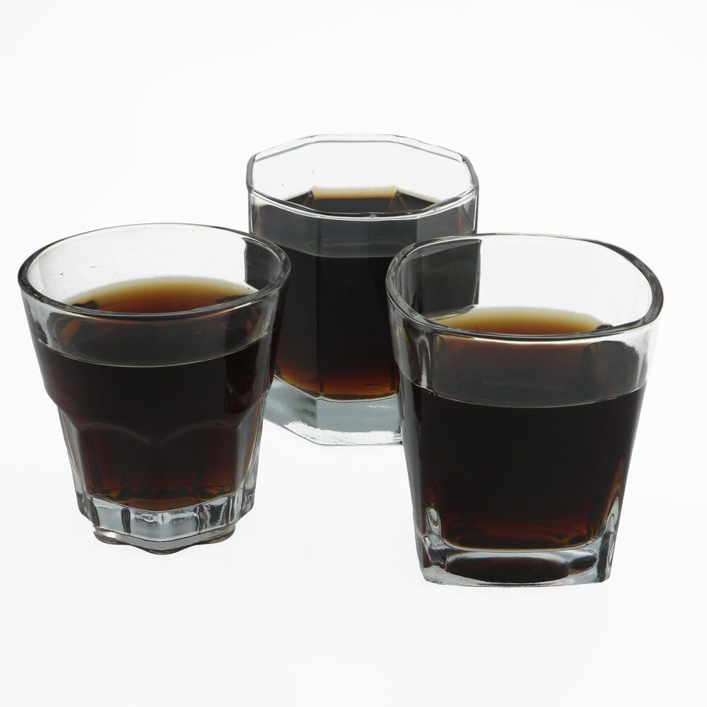 Taza de cristal cuadrada para café, vaso de vidrio para vino, Vodka, Espresso, proteína, café, Whiskey, vidrio térmico, para el hogar y Bar, 1 unidad
