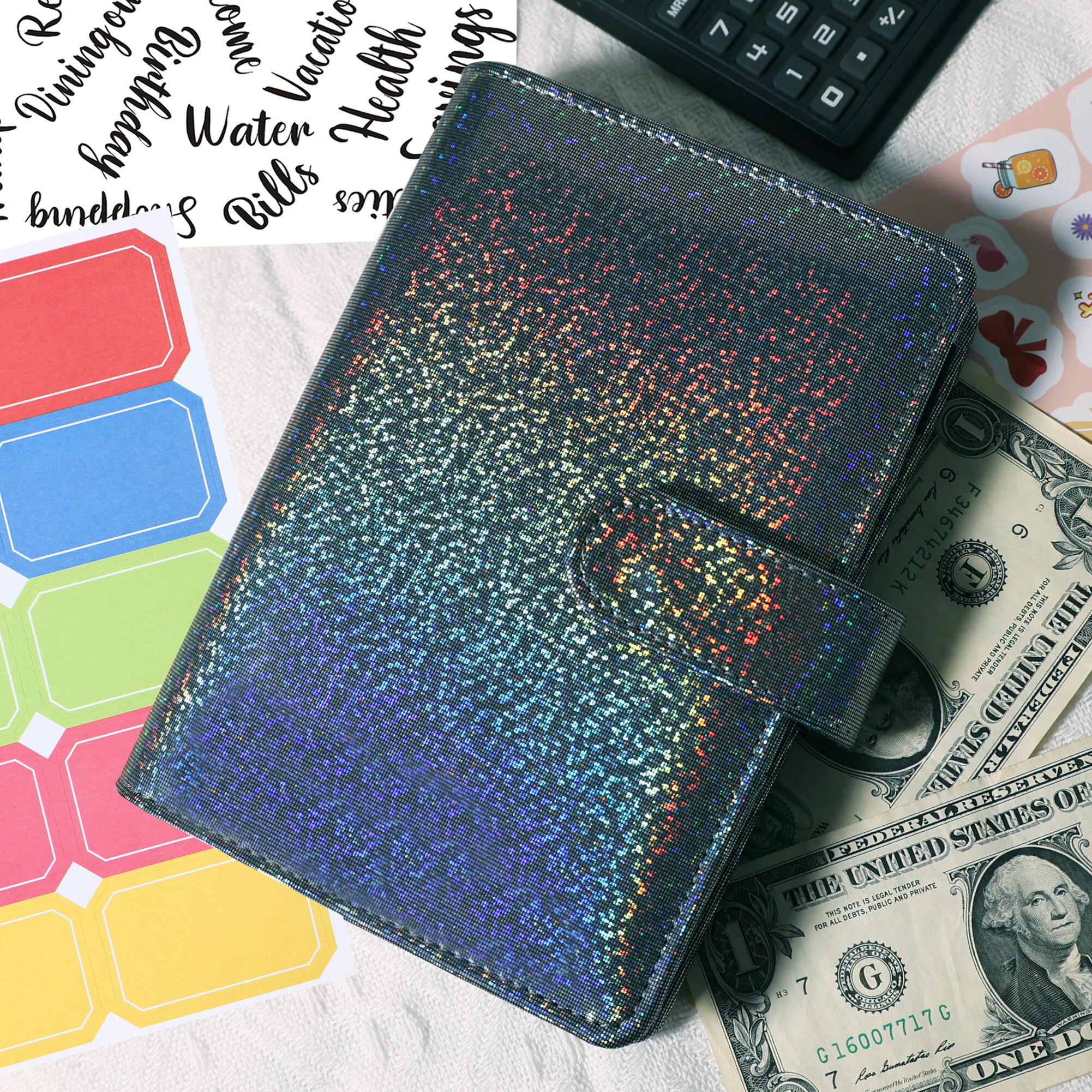 2025 nowy brokat PU skóra DIY segregator okładka notesu pamiętnik porządek obrad planista okładka papierowa szkoła papiernicze