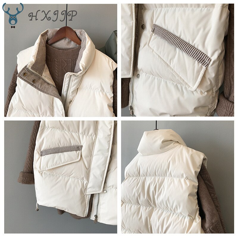 Talvitakki kapea raidallinen pystykaulus pitsi 3059. puuvillaliivi naisten liivi #39