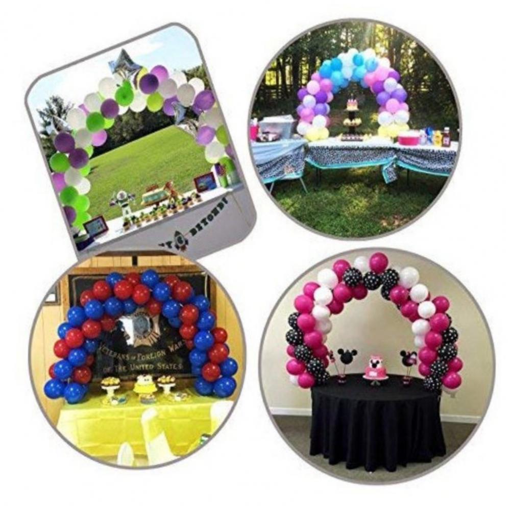 1 Set Table Balloon Arch Decorative Easy to Assemble Adjustable Wedding Small Desktop Balloon Arch Kit for Home