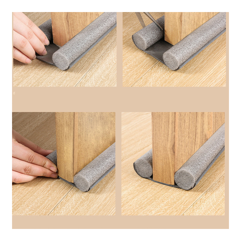 Tapón de tira de sellado inferior de puerta Flexible, protector de burlete para puerta, bloqueador de polvo y viento, tapón sellador, sello de puerta, superventas