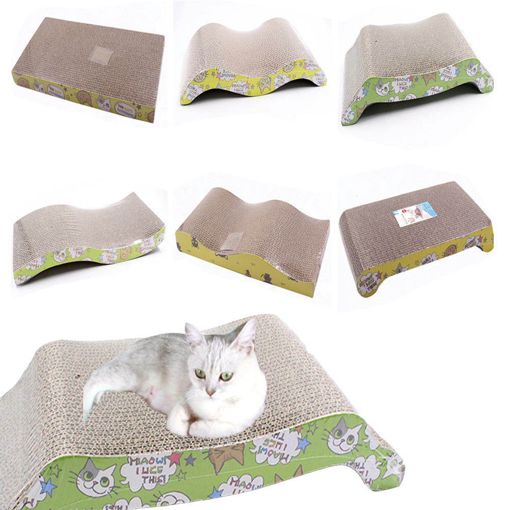 Various Shapes Cat Toy Cat Scratch Board Pad Scratching Post Kitten Corrugated Paper Pad Cat Grinding Nail Scraper Mat Mattress