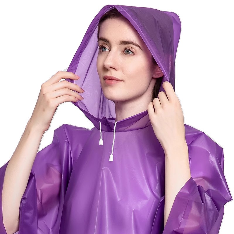 Grote regenponcho 110*130cm eva unisex regenjas verdikte regenjas dames waterdicht heren camping fiets waterdichte regenkleding