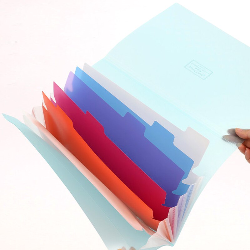 Kokuyo lysfarvede småkager tynd orgelpose enkel lille frisk studenteroplysningsbog  a4 opbevaringsbog i flere lag