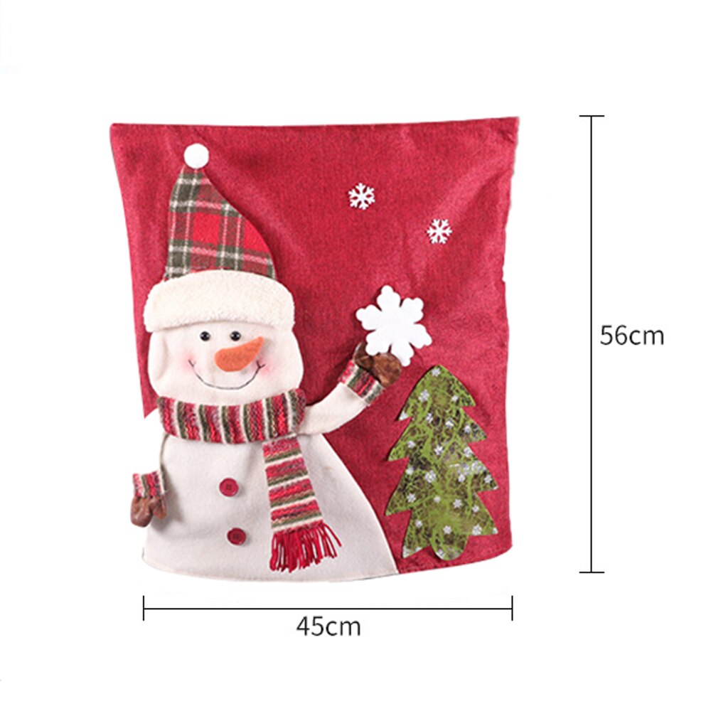 Santa Hat Chair Covers Christmas Decor Dinner Chair Xmas Cap Sets Dinner Table Hat Chair Back Covers For Home: B2