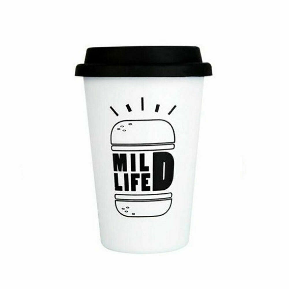 Original Reusable Stainless Steel Coffee Cup Travel Mug Travel Takeaway & Lid Coffee Tea Cup Mug Wheat Straw Travel Cup: D