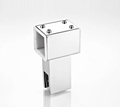 304 Edelstahl Glas Rohr Armaturen Stecker Stange Hängen Ordner Glas Befestigung Schellen Dusche Stange Schlecht Zubehör 25mm: glänzend T-Klemme