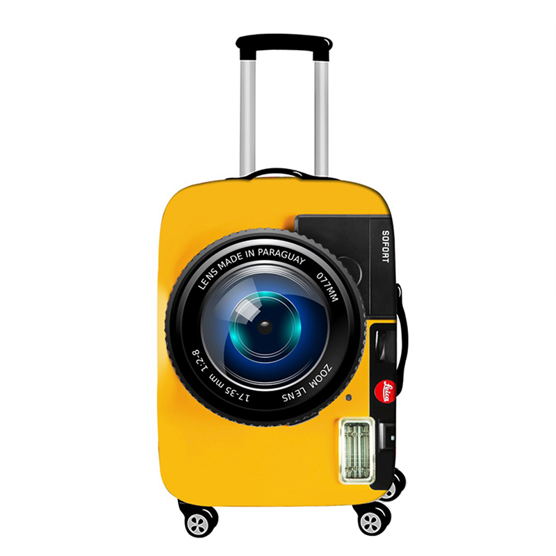 Travel Thicken Luggage Protective Cover Elasticity Dust cover For 18-32 inch Suitcase Case Travel accessories: M / Clear