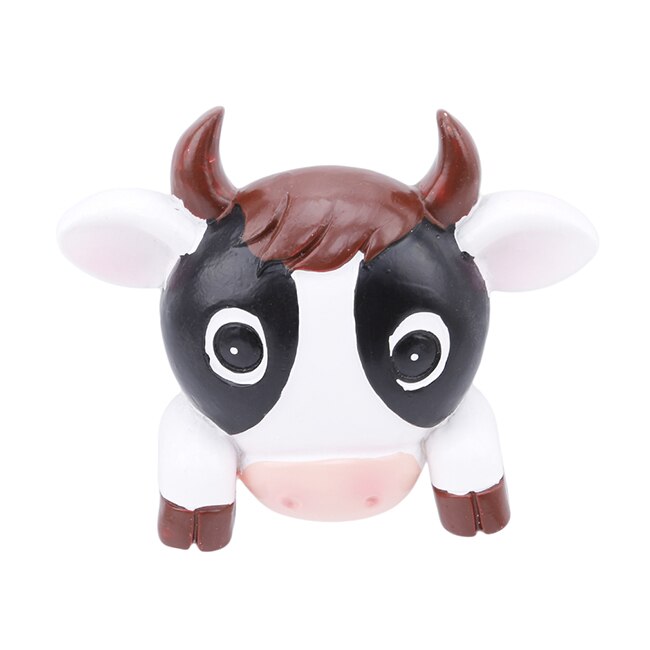 Pig Tiger Animal Shape Cartoon Socket Protective Cover Bathroom Toilet Kids Room Decoration Switch Decal Sticker Home Decoration: Dairy cow