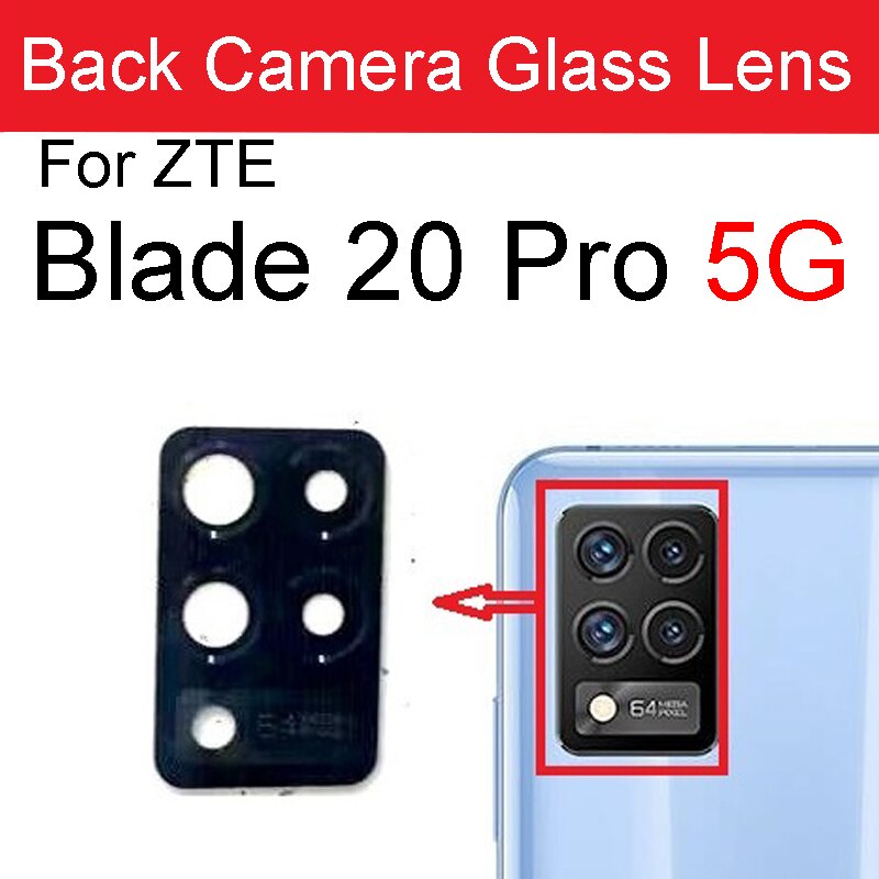 Achter Terug Camera Glazen Lens Sticker Tape Voor Zte Blade A5 A7S V10 V20 V2020 20 Smart Vita 20Pro 5G S30 Pro S30 Se Onderdelen: Blade 20 Pro 5G
