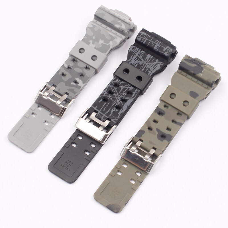 Watch accessories for Casio GSHOCK GLS GD GA110 GA100 GD120 camouflage silicone strap case