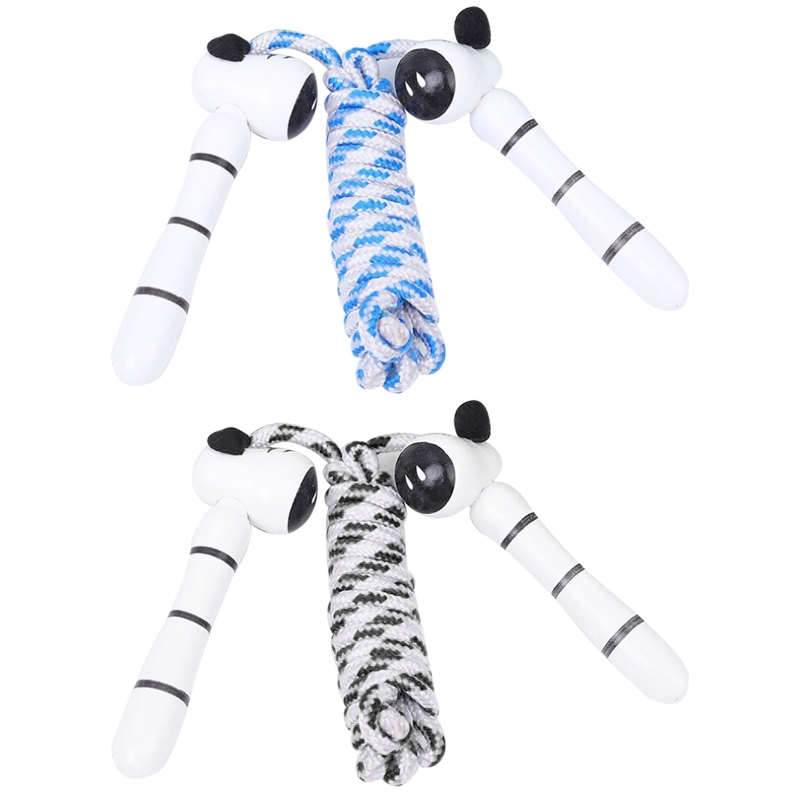 7 Farben Kinder Springseile Holzgriff Sport Bodybuilding Fitness Schöne Cartoon Springseil Verstellbare Fitnessseile