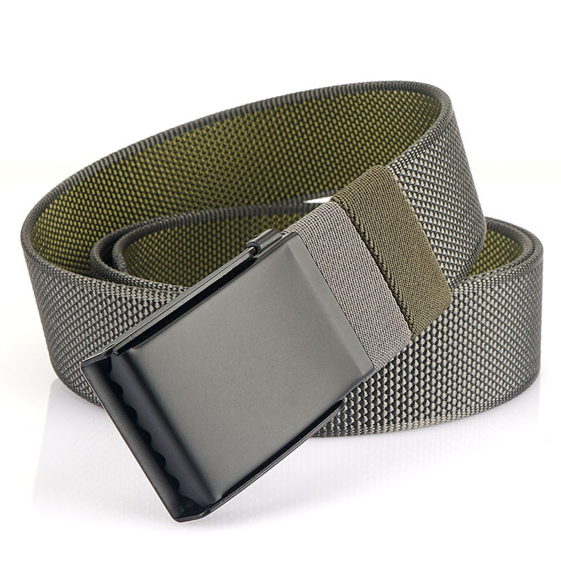 metalen gesp dubbele gezicht nylon riem heren en dames casual eenvoudige riem student veelzijdige canvas riem
