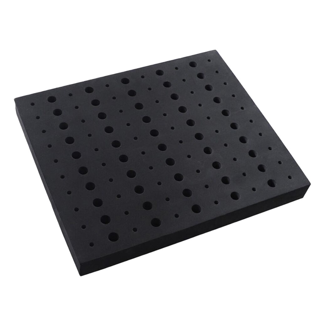 Router Bit Storage Tray - Foam Material for Safe Router Bit Storage, Stores 60x 1/4 inch and 50x 1/2 inch Shank Router Bits