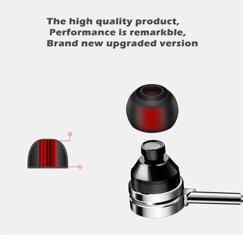 Super Bass In-Ear Oortelefoon Ytom Metal Hifi Stereo Geluid Muziek Oordopjes Headset Met Microfoon Subwoofer Oortelefoon Voor telefoon