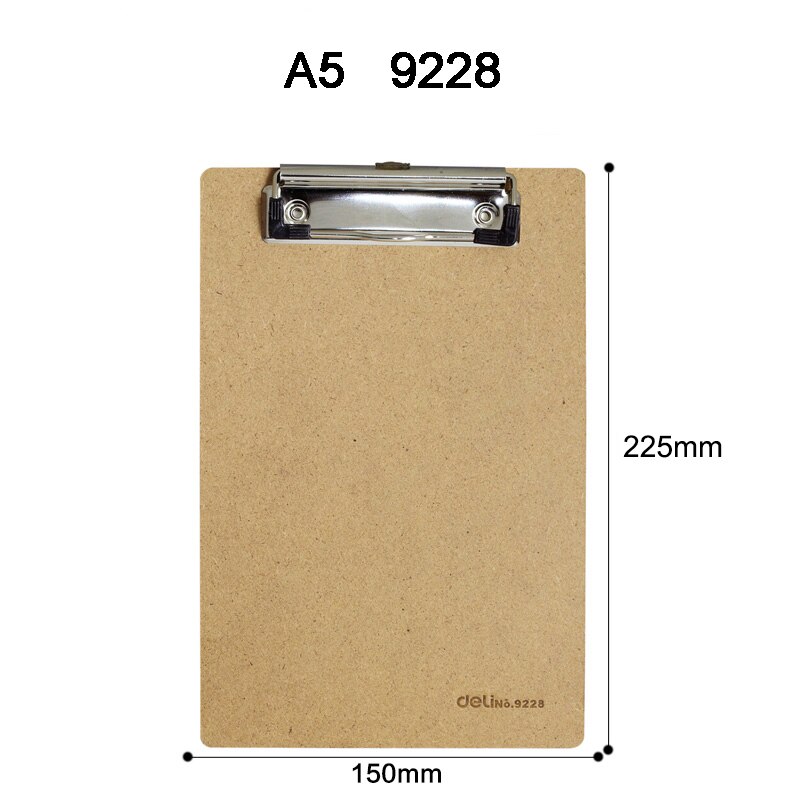 A4 A5 Holz Datei Clip Bord Kunststoff Mit Lineal Schreiben Pad Bretter Datei Ordner Clips Für Papier knapp Ablagen: Orange