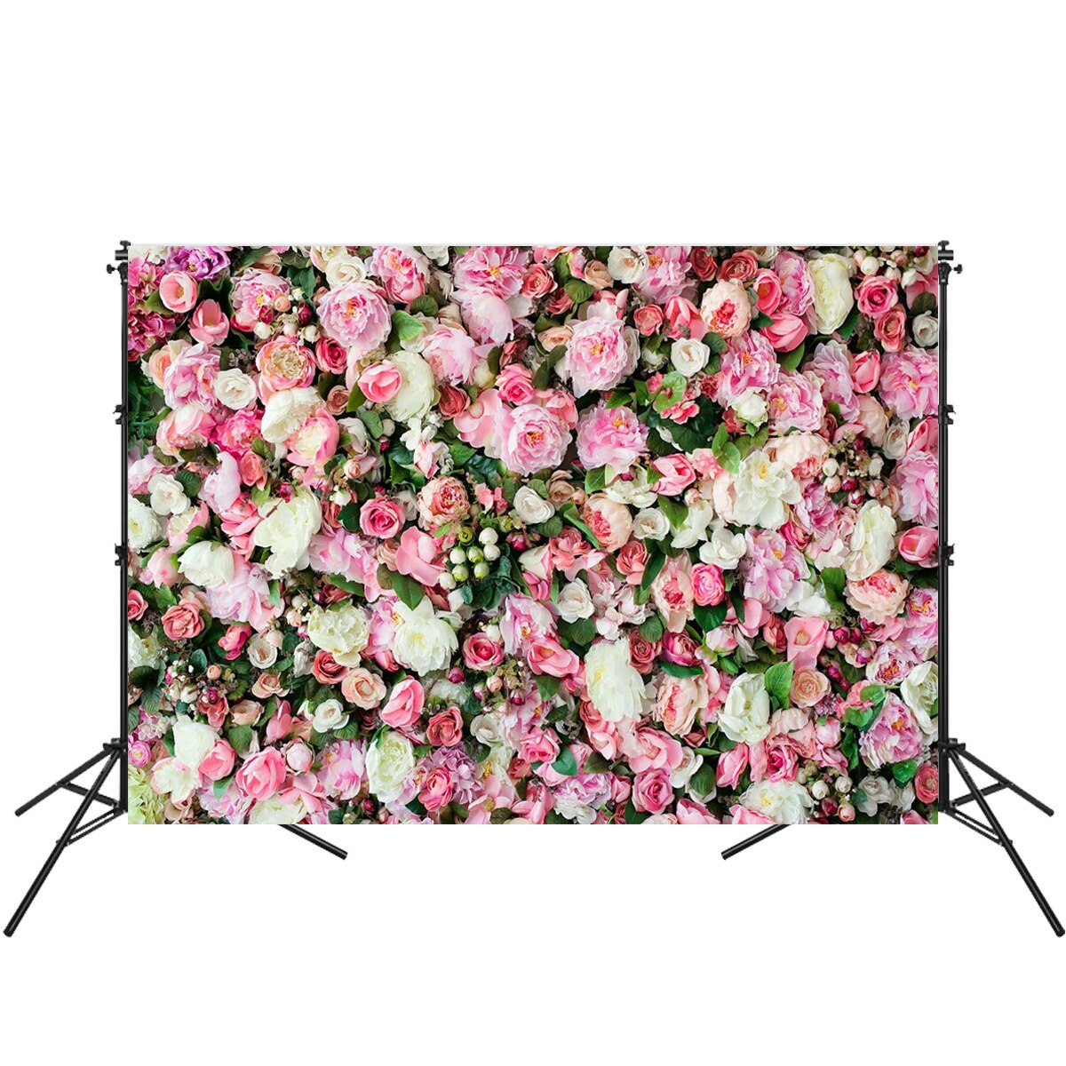 Vinyl fotostudie baggrund blomst væg fotografering baggrund for bryllupsfest foto prop fest baggrunde ) 7 ftx 5ft: Rosenrød