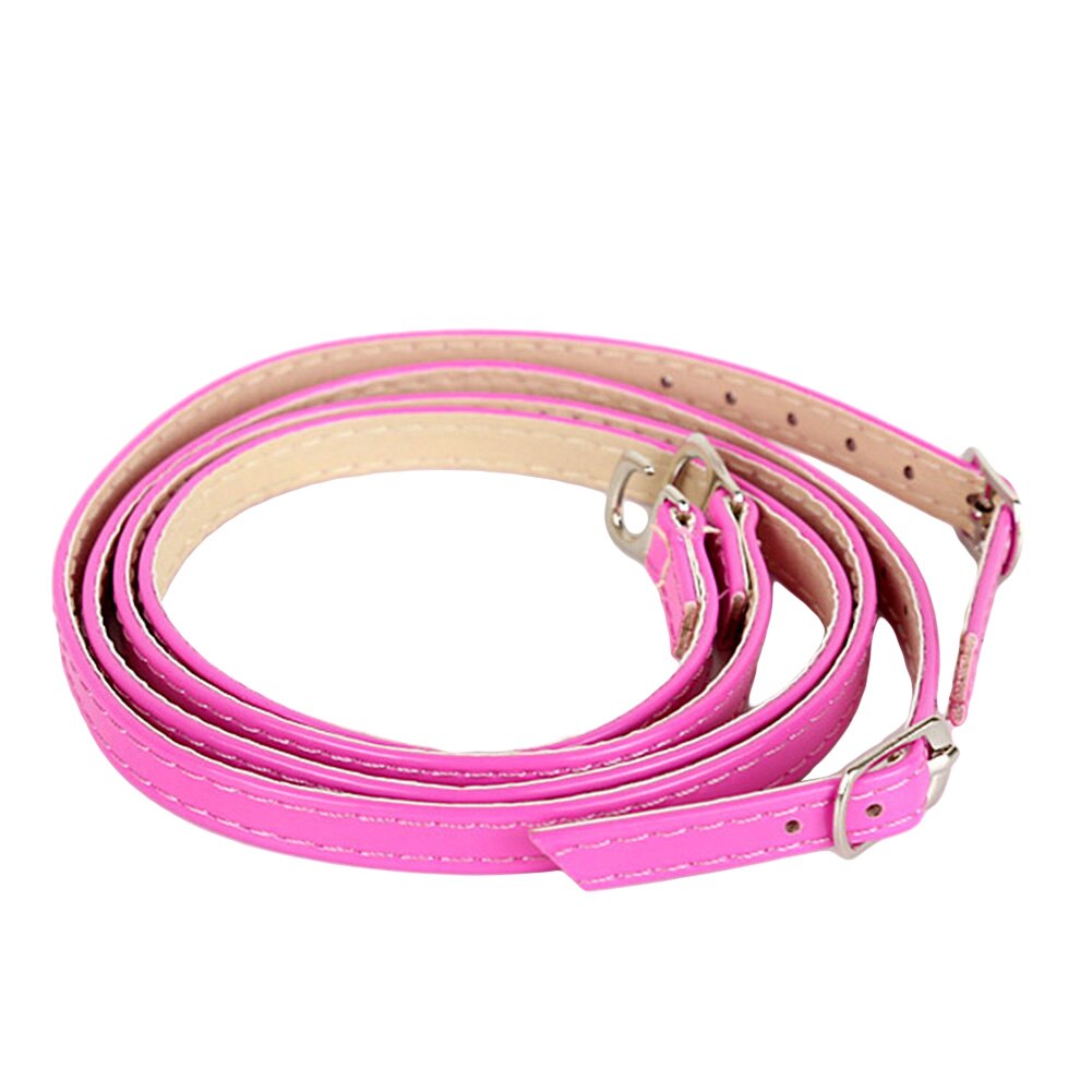 Dames hoge hakken schoenveters pu leer enkel schoenband metalen gespen schoenveters voetverzorging accessoires: Rozenrood