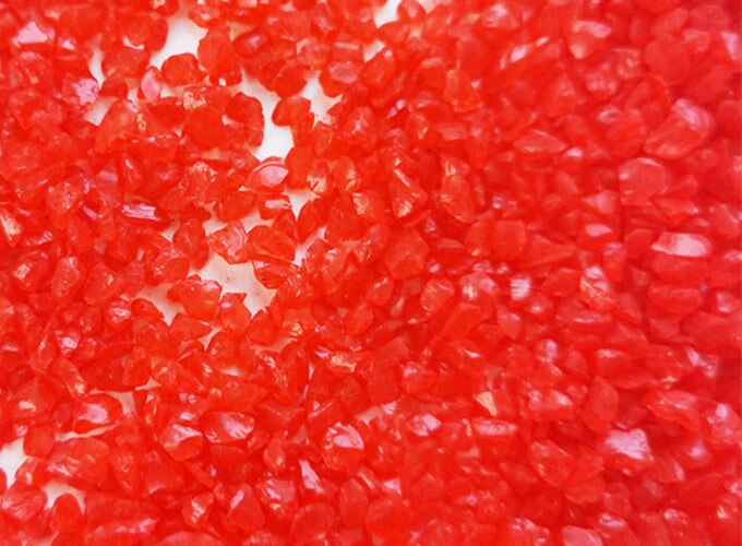 250g Colorful Glass Sand Mosaic Tile DIY Mosaic Craft Materials Handmade Mosaic Making Glass Tile Fillers of Fish Tank: 250g Red
