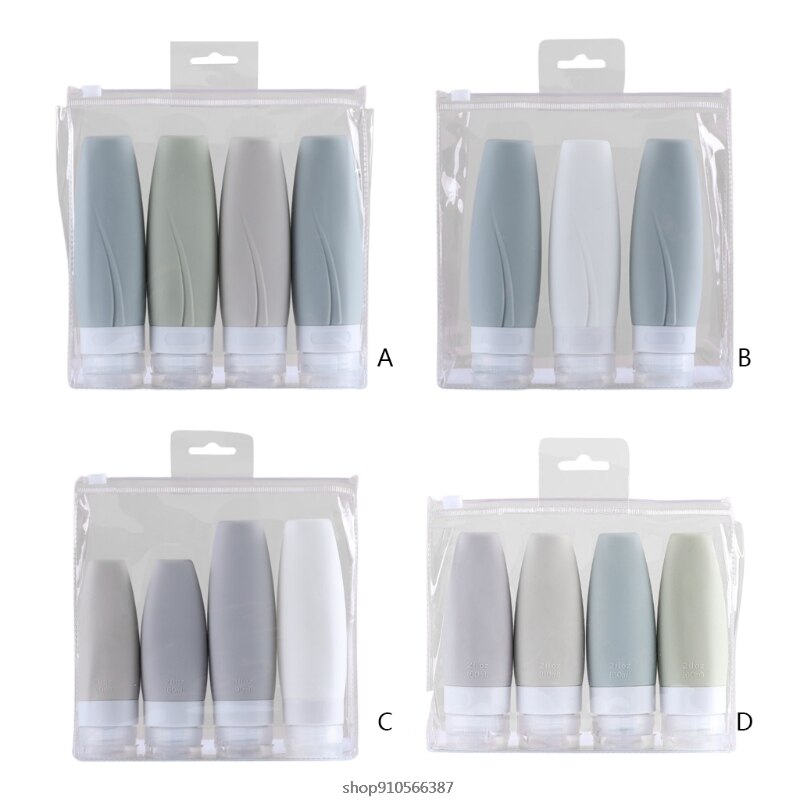 Leak Proof Travel Bottles Set Travel Containers Travel Size Toiletries with Portable Quart Bag Storage Shampoo Lotion