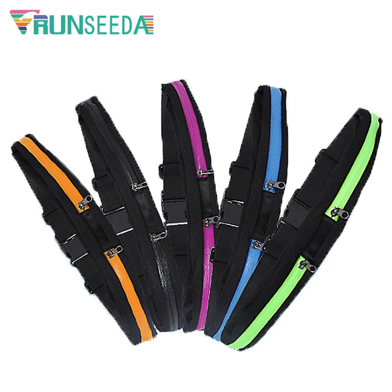 Runseeda-riñonera para correr para hombre y mujer, cinturón para gimnasio, Fitness, trotar, bolsillo, bolsa para deportes al aire libre, ciclismo, soporte para teléfono móvil