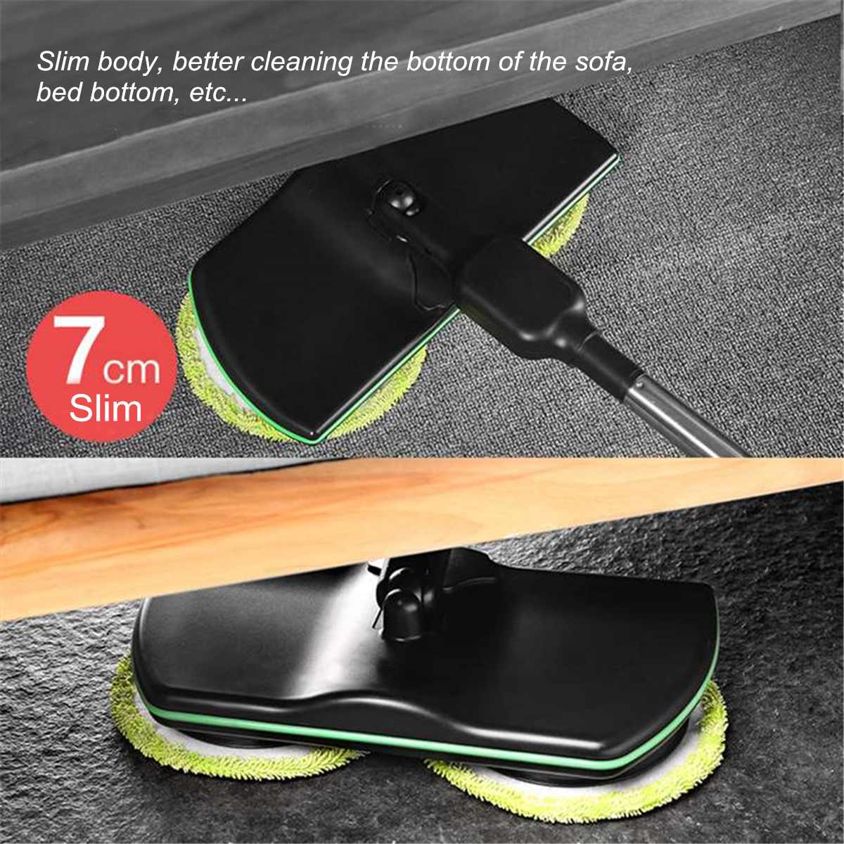 Rechargeable Wireless Rotary Electric Floor Mops Home Cleaner Scrubber Polisher Household Cleaning Accessories Tools 135cm