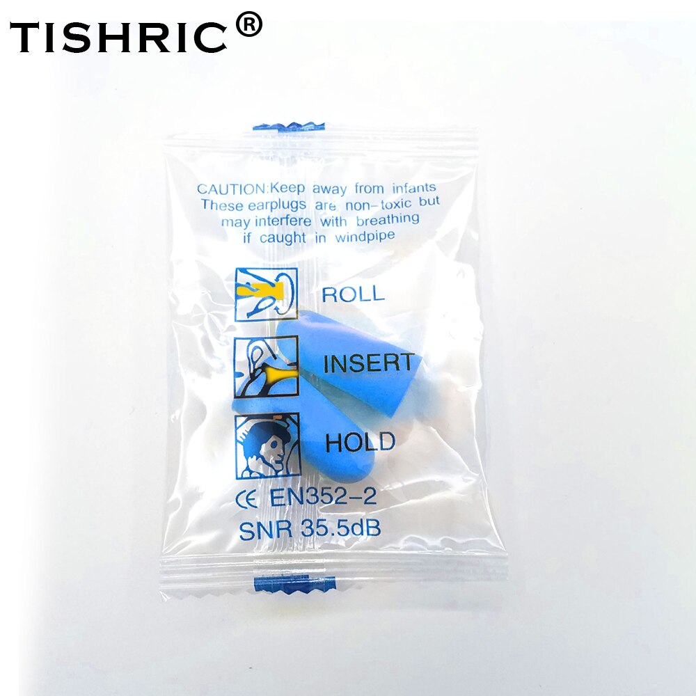 TISHRIC 100 Pairs Earplugs Sleep Noice Reduction Noise Cancelling 25dB Anti-noise Box For Travel/Sleep/Reading Ear Plugs: 100pairs Blue Bag