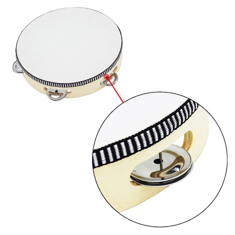 SHUFFLE 8 "tambourin à main tambour cloche bouleau métal Percussion musicale