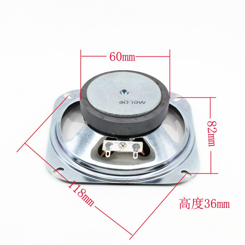 Sotamia 2 stück 4- zoll-mini-tragbare diy-lautsprecher altavoces 8 ohm 10w heimkino-soundsystem transparenter wasserdichter lautsprecher