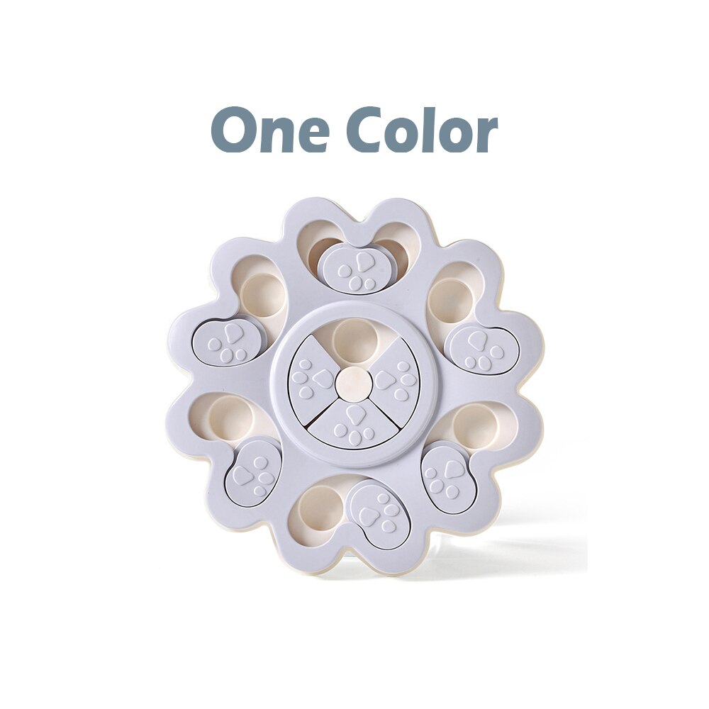 Interactive Dog Toys for Large Small Dogs Education Toy Durable Educational Smart Toys for Dog Training Feeding Turntable Toy: New Gray