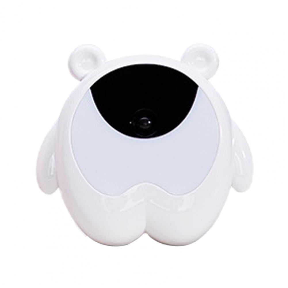 Durable Digital Clock USB Powered Adjustable ABS Cute Bear Alarm Clock Night Light for Home Bedroom Office Atmospheres Light: white