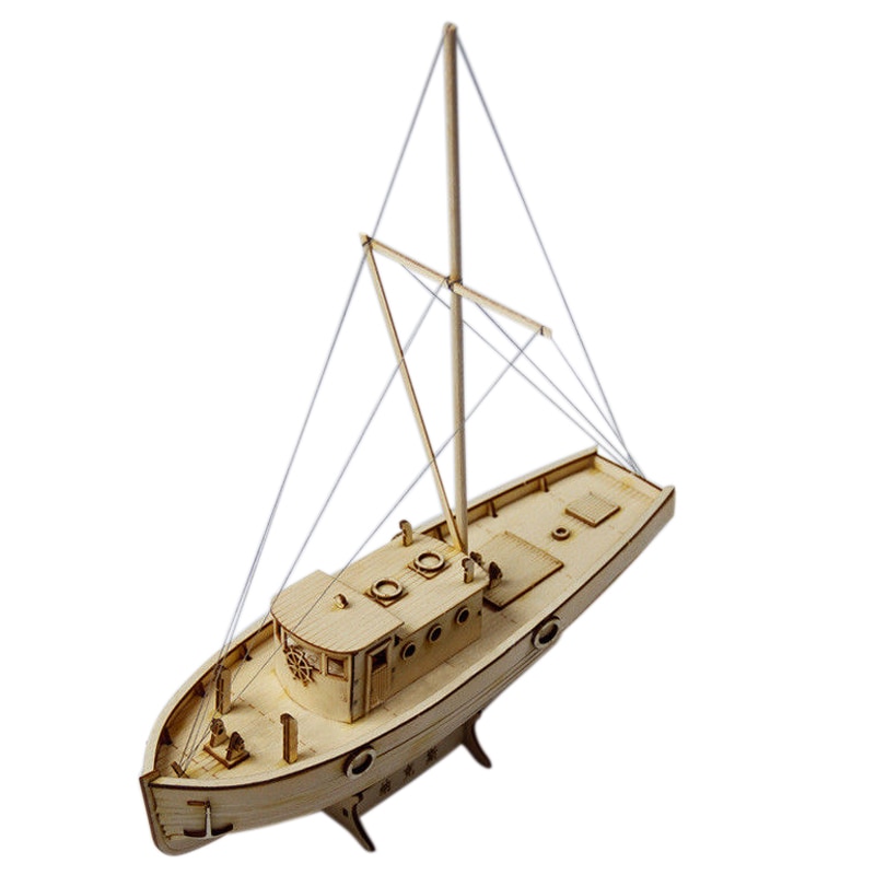 Ship Assembly Model Diy Kits Wooden Sailing Boat 1:50 Scale Decoration Toy