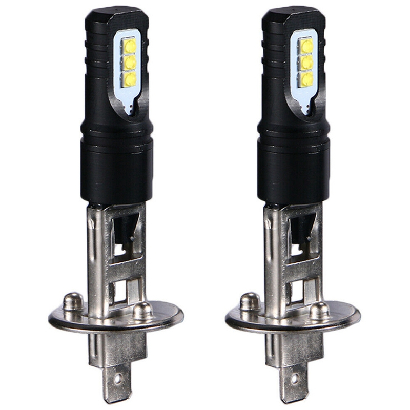 4X H1 6000K Super Bright White 6000LM DRL LED Headlight Bulb Kit High-Beam