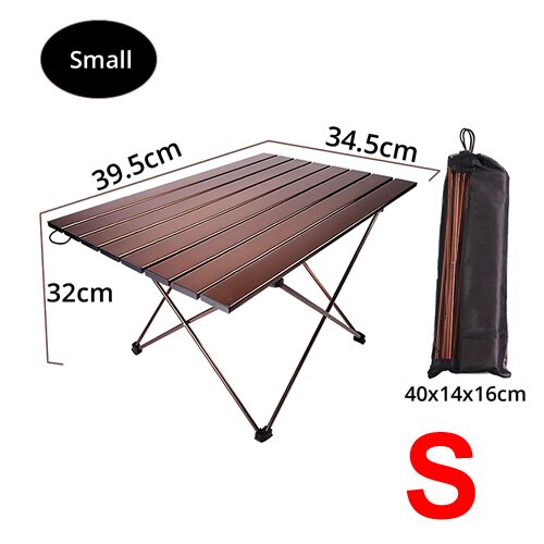 Outdoor Camping Barbecue Folding Table Portable Ultralight Aluminum Alloy Foldable Picnic BBQ Desk Aluminum Alloy Portable: 01