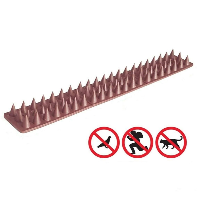 20pcs Repellent Practical Deterrent Anti-theft Fencing Garden Fence Wall Spikes Cat Anti Bird Thorn Intruder Security: 2pcs