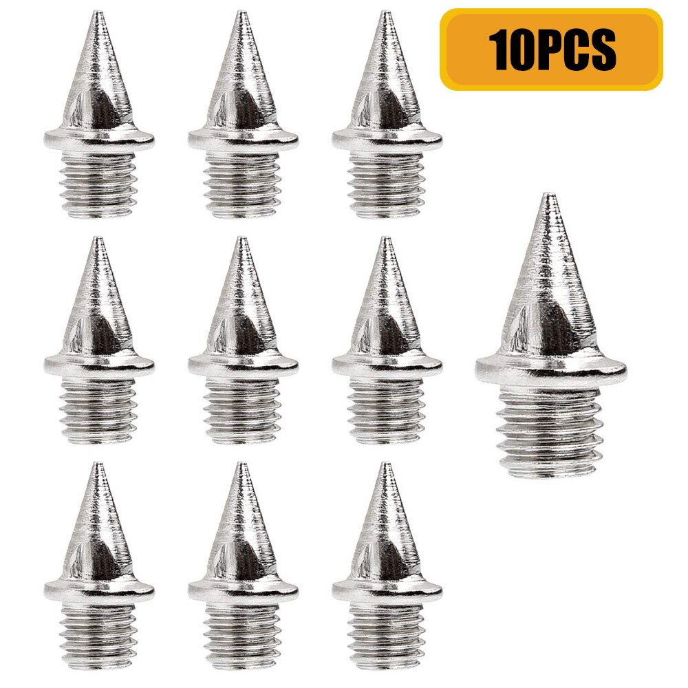 10pcs Track Field Shoes Spikes Sneakers Athlete Running Training Shoes Lightweight Racing Match Spike Stainless Steel Pin Length
