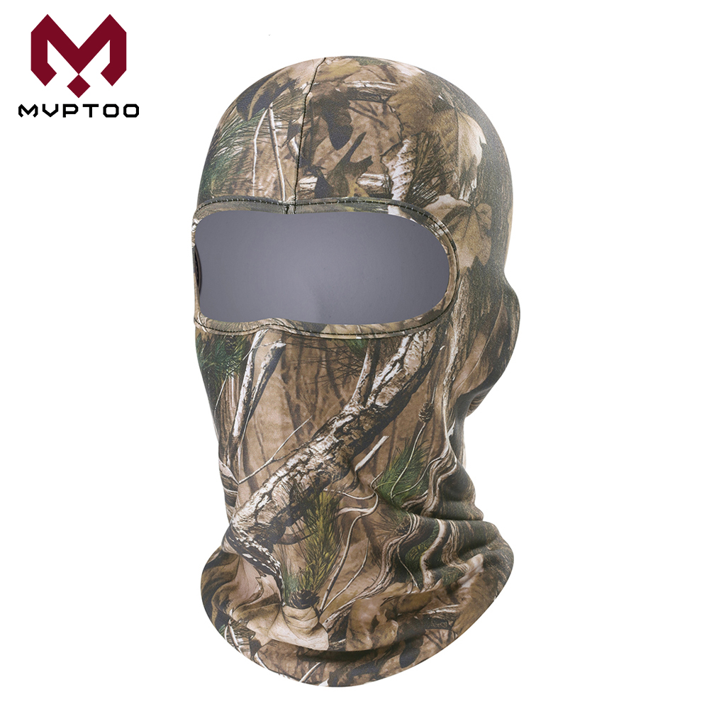 Winter Warmer Camouflage Balaclava Motorcycle Fietsen Moto Helm Liner Full Face Cover Winddicht Thermische Fleece Nek Warm Cap