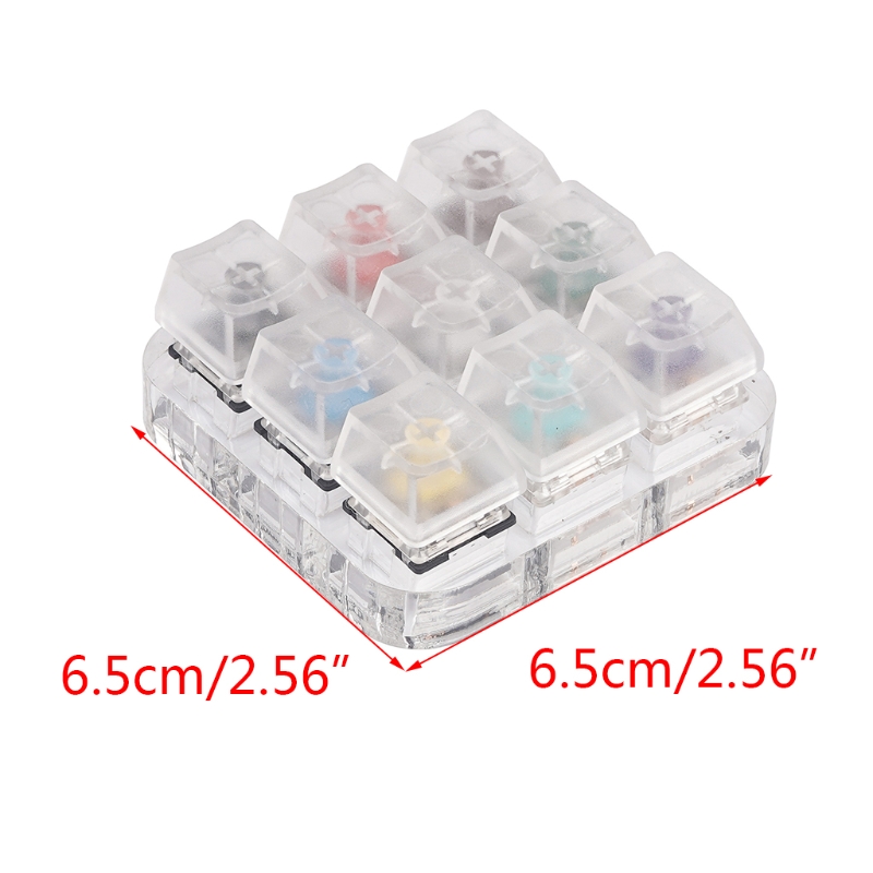 9 Key Caps Translucent Keycaps Testing Tool Gatero... – Grandado