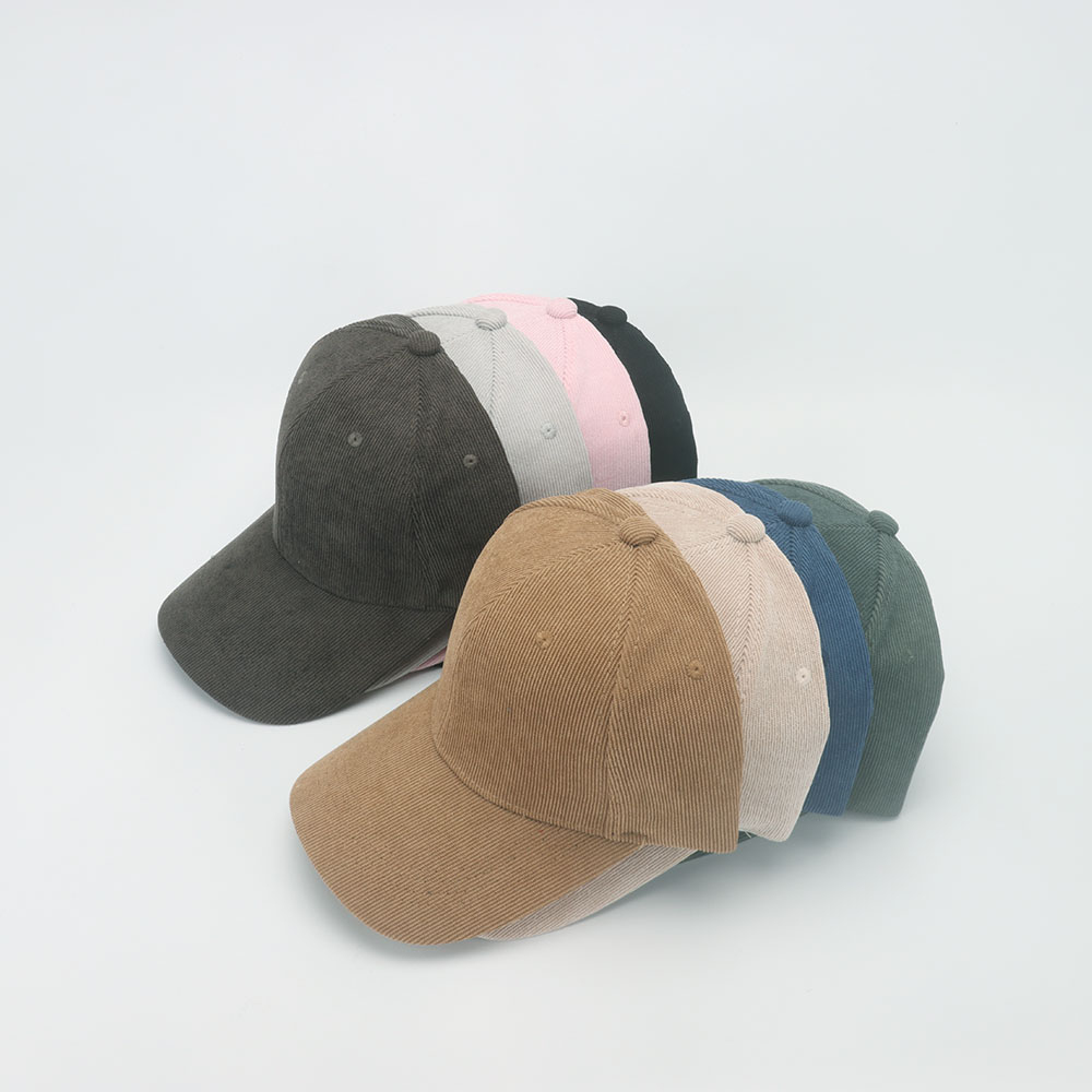 Gorra de béisbol de pana para mujer, sombrero Retro de Color sólido para papá, sombreros de Otoño Invierno para hombres y mujeres, Unisex, informal, mantiene el calor, ala curva
