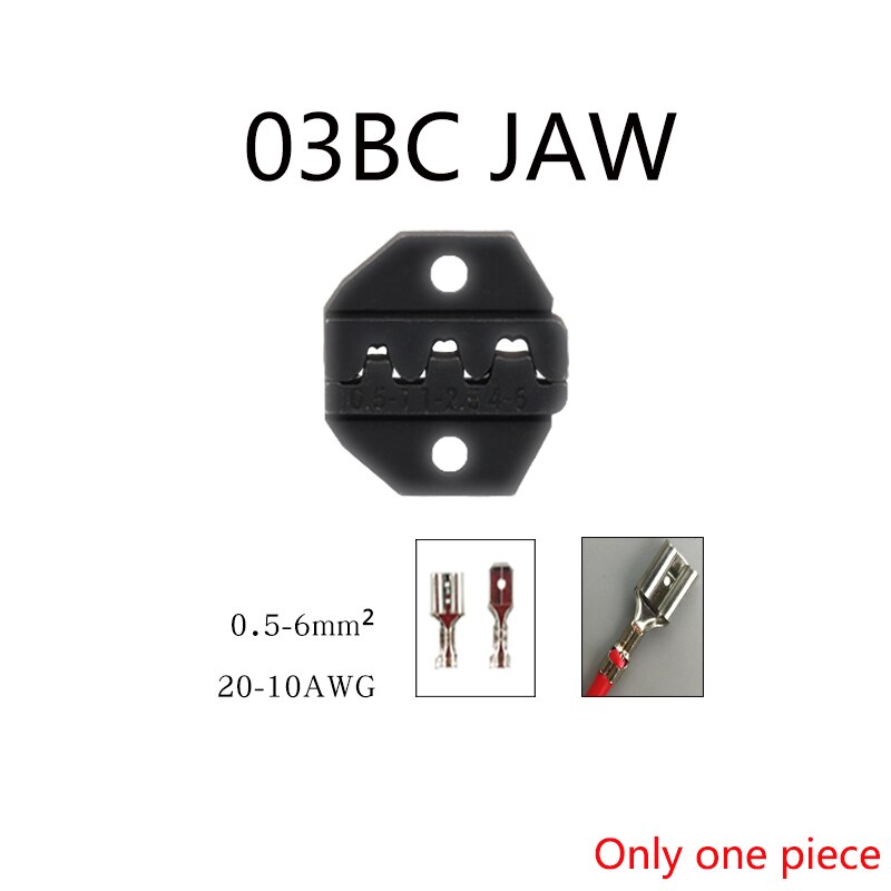 Crimping pliers jaws HS-03BC / 30J / 40J / 10A / 10WF / 35WF / 103 / 256N / 06WF2C / 05H for Crimping Terminals: 03BC