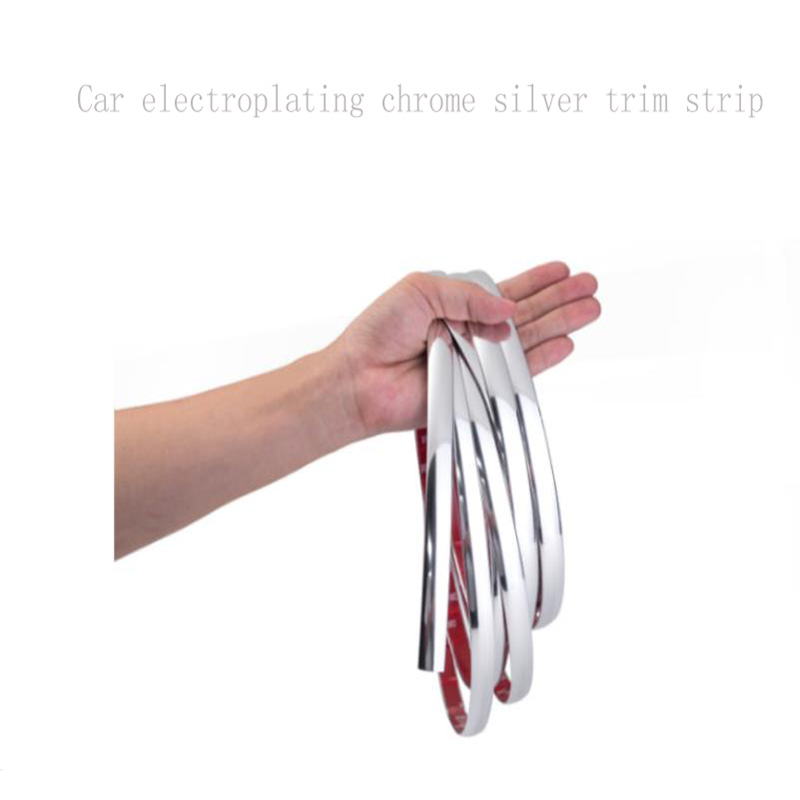 Car Chrome Look Styling Moulding Strip Guarnição Auto Adesivo Protetor