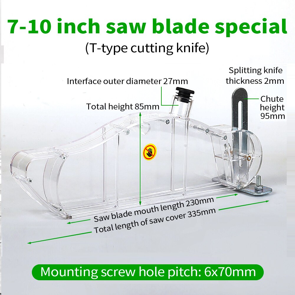 DIY Table Saw Protective Cover Woodworking Shell Safety Universal Stand with Dispensing Tool Anti Dust Transparent