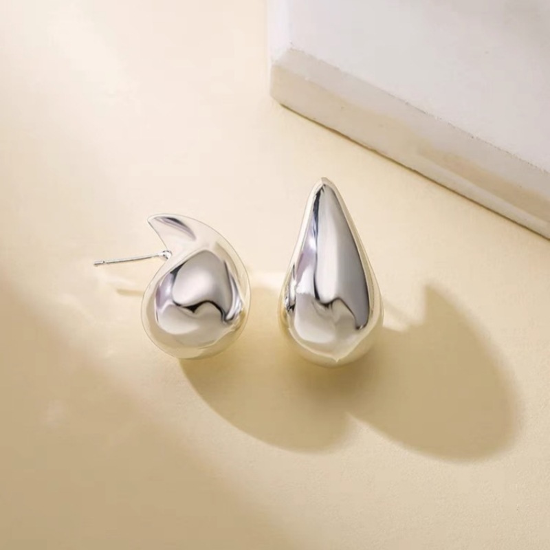 Brinco de gota extra grande, brincos de argola grossos de grandes dimensões para mulheres, meninas, leve, hipoalergênico, banhado a ouro, brincos grandes