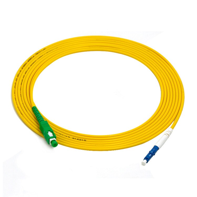 10PCS/bag SC/APC -LC/UPC Simplex singlemode fiber optic patch cord 2.0mm or 3.0mm: 1M