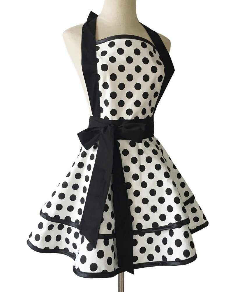 Cotton Lovely Women Apron Cute Large Swing Princess Apron kitchen Cooking Oilproof Aprons for Girls