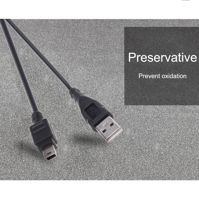 0.8m Mini USB Cable Mini USB to Mini USB Cable 5 Pin B for MP3 MP4 Player Camera 32CB