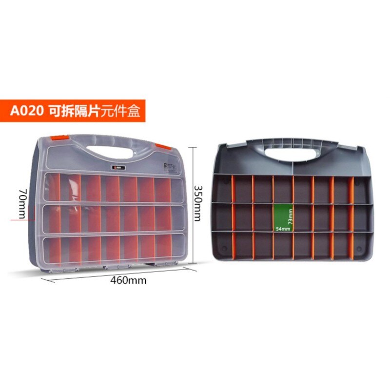 1 pc ABS plastic tool box screw tool storage box with locking screwdriver hardware accessories auto repair toolbox