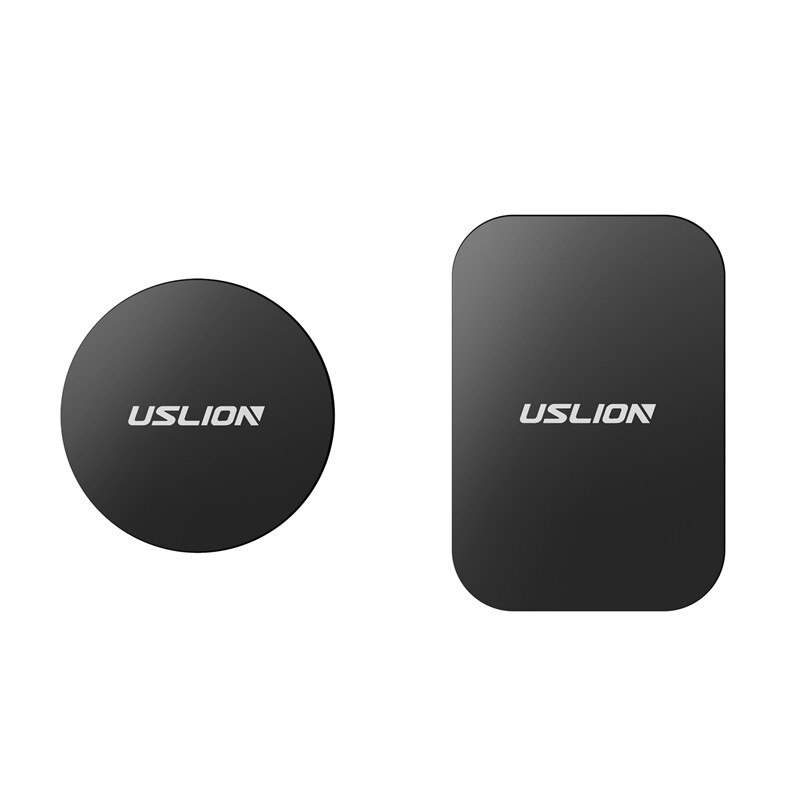 USLION Car Phone Holder Metal Plate Disk Magnet Mobile Phone Holder Metal Plate Iron Sheets Magnetic Car Phone Stand Holders: 1 Square 1 Round