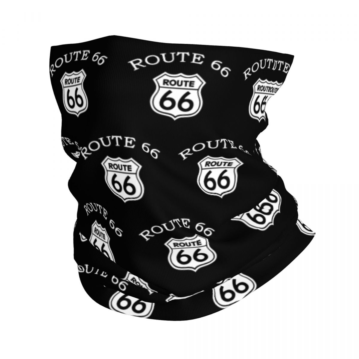 Benutzerdefinierte Ride The Route 66 Bandana Halstuch Gesichtsschal Abdeckung Biker Motorrad Cruise America Highway Stirnband Schlauch Sturmhaube: Dark Grau